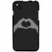 TPU1SUNSET2MAINCOEUR - Coque Souple en gel pour Wiko Sunset 2 avec impression Motifs mains en forme de coeur