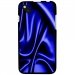 TPU1SUNSET2SOIEBLEU - Coque Souple en gel pour Wiko Sunset 2 avec impression Motifs soie drapée bleue