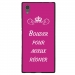 TPU1XA1ULTRABOUDERFUSHIA - Coque souple pour Sony Xperia XA1 Ultra avec impression Motifs Bouder pour mieux Régner fushia