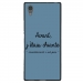 TPU1XA1ULTRACHIANTEBLEU - Coque souple pour Sony Xperia XA1 Ultra avec impression Motifs Avant, j'étais chiante bleu