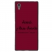 TPU1XA1ULTRACHIANTEBORDEAU - Coque souple pour Sony Xperia XA1 Ultra avec impression Motifs Avant, j'étais chiante bordeau