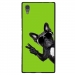 TPU1XA1ULTRACHIENVVERT - Coque souple pour Sony Xperia XA1 Ultra avec impression Motifs chien à lunettes sur fond vert