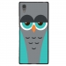 TPU1XA1ULTRACHOUETTE2 - Coque souple pour Sony Xperia XA1 Ultra avec impression Motifs chouette endormie bleue et grise