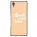 TPU1XA1ULTRADIEUBEIGE - Coque souple pour Sony Xperia XA1 Ultra avec impression Motifs Appelle moi Dieu beige