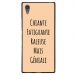 TPU1XA1ULTRAGENIALEBEIGE - Coque souple pour Sony Xperia XA1 Ultra avec impression Motifs Chiante mais Géniale beige