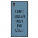 TPU1XA1ULTRAGENIALEBLEU - Coque souple pour Sony Xperia XA1 Ultra avec impression Motifs Chiante mais Géniale bleu