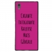 TPU1XA1ULTRAGENIALEFUSHIA - Coque souple pour Sony Xperia XA1 Ultra avec impression Motifs Chiante mais Géniale fushia