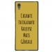 TPU1XA1ULTRAGENIALEOR - Coque souple pour Sony Xperia XA1 Ultra avec impression Motifs Chiante mais Géniale or