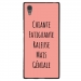 TPU1XA1ULTRAGENIALEROSE - Coque souple pour Sony Xperia XA1 Ultra avec impression Motifs Chiante mais Géniale rose