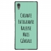 TPU1XA1ULTRAGENIALETURQUOISE - Coque souple pour Sony Xperia XA1 Ultra avec impression Motifs Chiante mais Géniale turquoise