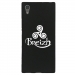 TPU1XA1ULTRATRISKEL - Coque souple pour Sony Xperia XA1 Ultra avec impression Motifs Triskel Celte blanc