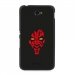 TPU1XPE4DARKROUGE - Coque souple pour Sony Xperia E4 avec impression Motifs Dark rouge