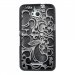 TPU1XPE4GARABESQUENOIR - Coque Souple en gel noir pour Sony Xperia E4g avec impression Motifs arabesque noir