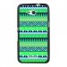 TPU1XPE4GAZTEQUEBLEUVERT - Coque Souple en gel noir pour Sony Xperia E4g avec impression Motifs aztèque bleu et vert