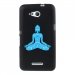 TPU1XPE4GBOUDDHABLEU - Coque Souple en gel noir pour Sony Xperia E4g avec impression Motifs bouddha bleu