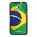 TPU1XPE4GDRAPBRESIL - Coque Souple en gel noir pour Sony Xperia E4g avec impression Motifs drapeau du Brésil