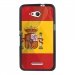 TPU1XPE4GDRAPESPAGNE - Coque Souple en gel noir pour Sony Xperia E4g avec impression Motifs drapeau de l'Espagne