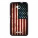 TPU1XPE4GDRAPUSAVINTAGE - Coque Souple en gel noir pour Sony Xperia E4g avec impression Motifs drapeau USA vintage