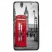 TPU1XPERIAC4CABINEUK - Coque Souple en gel pour Sony Xperia C4 avec impression Motifs cabine téléphonique UK rouge