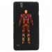 TPU1XPERIAC4IRON - Coque Souple en gel pour Sony Xperia C4 avec impression Motifs Iron