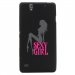 TPU1XPERIAC4SEXYGIRL - Coque Souple en gel pour Sony Xperia C4 avec impression Motifs Sexy Girl