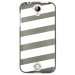 TPU1Z320BANDESBLANCHES - Coque souple pour Acer Liquid Z320 avec impression Motifs bandes blanches