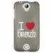 TPU1Z320COEURBREIZH - Coque souple pour Acer Liquid Z320 avec impression Motifs coeur rouge I Love Breizh
