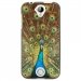 TPU1Z320PAON - Coque souple pour Acer Liquid Z320 avec impression Motifs paon qui fait la roue