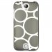 TPU1Z320RONDSBLANCS - Coque souple pour Acer Liquid Z320 avec impression Motifs ronds blancs