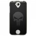 TPU1Z320SKULLCARBONE - Coque souple pour Acer Liquid Z320 avec impression Motifs tête de mort sur fond carbone