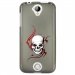 TPU1Z320SKULLTRIBAL - Coque souple pour Acer Liquid Z320 avec impression Motifs tête de mort sur fond tribal
