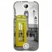 TPU1Z330CABINEUKJAUNE - Coque souple pour Acer Liquid Z330 avec impression Motifs cabine téléphonique UK jaune