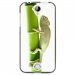 TPU1Z330CAMELEON - Coque souple pour Acer Liquid Z330 avec impression Motifs caméleon sur un bamboo