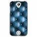 TPU1Z330CAPITONBLEU - Coque souple pour Acer Liquid Z330 avec impression Motifs effet capitonné bleu