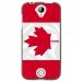 TPU1Z330DRAPCANADA - Coque souple pour Acer Liquid Z330 avec impression Motifs drapeau du Canada