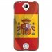 TPU1Z330DRAPESPAGNE - Coque souple pour Acer Liquid Z330 avec impression Motifs drapeau de l'Espagne
