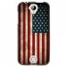 TPU1Z330DRAPUSAVINTAGE - Coque souple pour Acer Liquid Z330 avec impression Motifs drapeau USA vintage