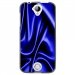 TPU1Z330SOIEBLEU - Coque souple pour Acer Liquid Z330 avec impression Motifs soie drapée bleu
