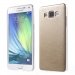 TPULEATHERGOLDGALA5 - Coque Souple minigel gold mat aspect cuir pour Galaxy A5 SM-A500