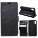 WALLET-IPXNOIR - Etui portefeuille iPhone-X coloris noir rabat latéral articulé fonction stand