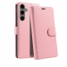 WALLET-S24ROSE - Etui Galaxy-S24 logements carte fonction stand coloris rose