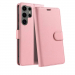 WALLET-S24ULTRAROSE - Etui Galaxy-S24 ULTRA logements carte fonction stand coloris rose
