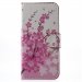 WALLET01-A32017 - Etui Galaxy A3-2017 rabat latéral logements cartes motif fleurs roses