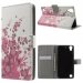 WALLET01DES530 - Etui portefeuille motif fleurs roses rabat latéral pour Desire 530 Desire 630