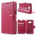 WALLETGALJ1FUSHIA - Etui type portefeuille fushia Samsung Galaxy-J1 avec rabat latéral articulé fonction