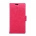 WALLETIDOL355FUSHIA - Etui portefeuille fushia pour Alcatel Idol 3 5,5 pouces avec rabat latéral articulé stand