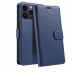 WALLETIP14PROBLEU - Etui portefeuille iPhone 14 PRO coloris BLEU rabat latéral articulé fonction stand