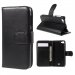 WALLETJIMMYNOIR - Etui type portefeuille noir pour Wiko Jimmy avec rabat latéral articulé fonction stand