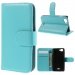 WALLETKITEBLEU - Etui type portefeuille bleu pour Wiko Kite avec rabat latéral articulé fonction stand