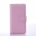 WALLETLEONROSE - Etui type portefeuille rose pour LG Leon rabat latéral articulé fonction stand